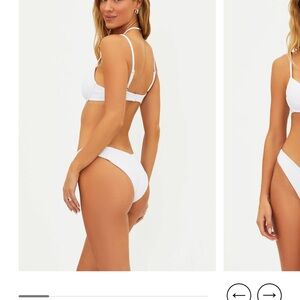 NWT Beach Riot White Cheeky Bikini Bottoms
